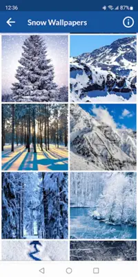 Snow Wallpapers android App screenshot 1