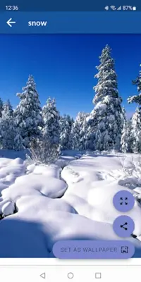 Snow Wallpapers android App screenshot 2