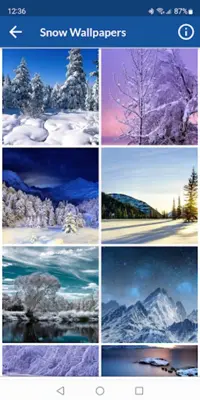 Snow Wallpapers android App screenshot 3